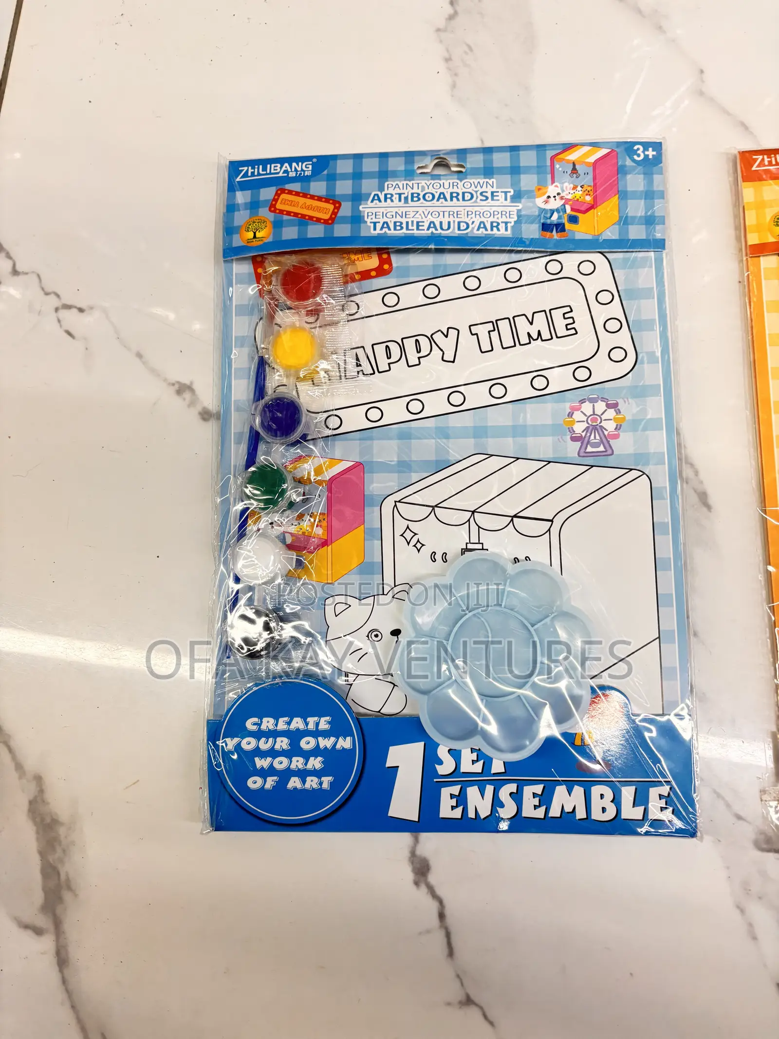 Paint Drawing Set With Brush and Tray