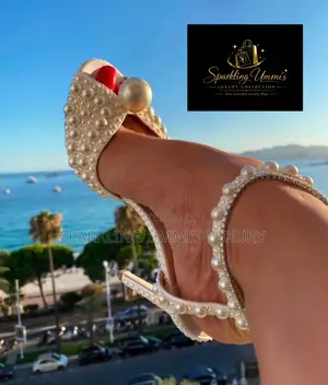 White Pearl Premium High Grade Jimmy Choo Bridal Heels
