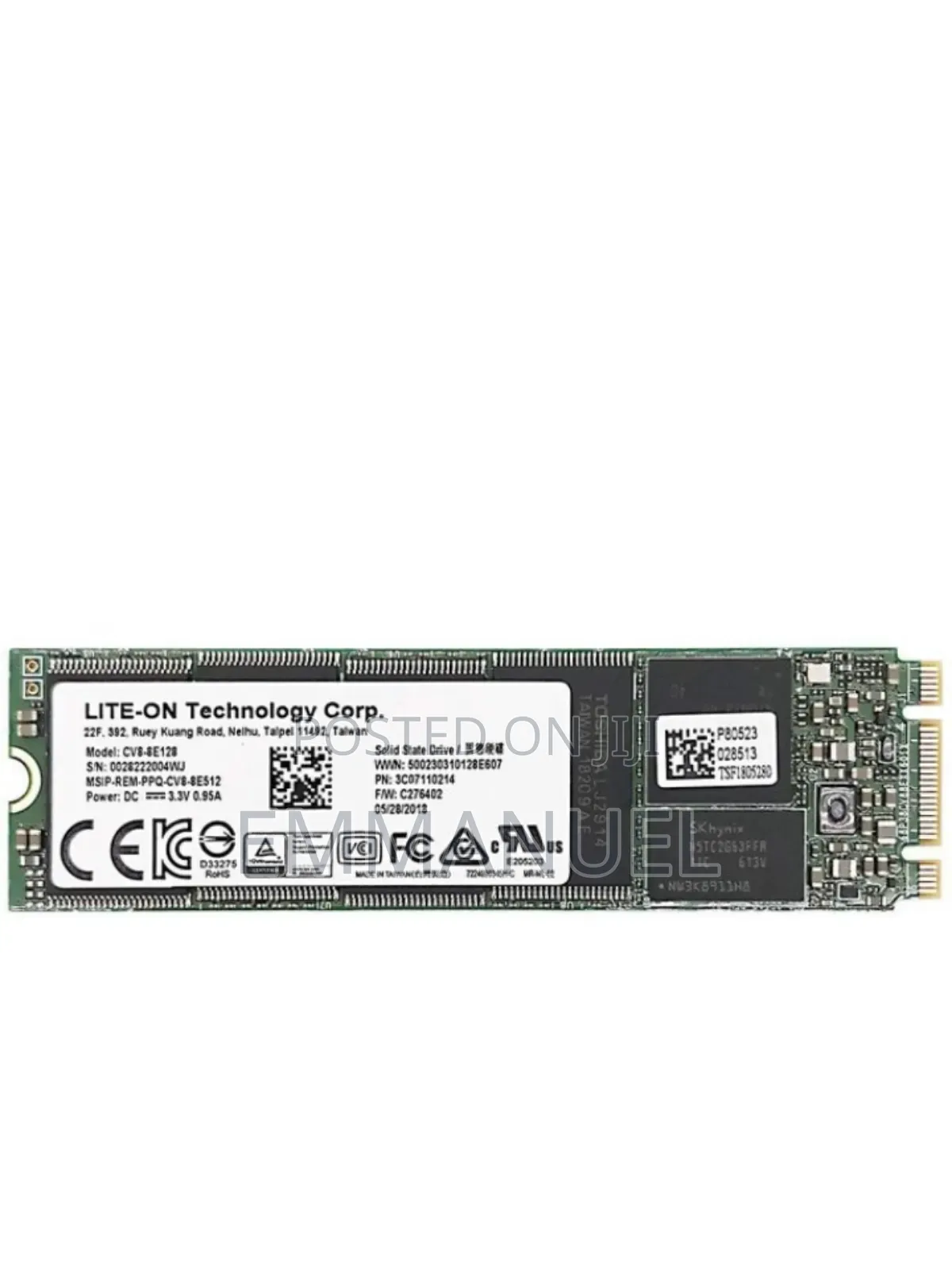 M.2 N.G.F.F Sata Solid State Drive (SSD) 128 Gb