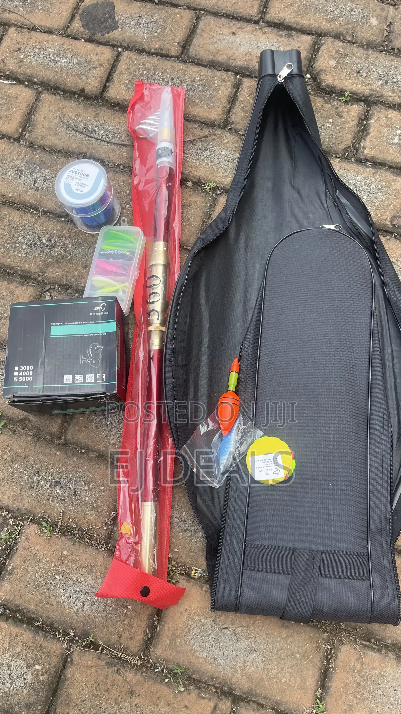 Fishing Rod Extra Large Combo 12Ft, Bag, Baits,hooks,line,floats,sinks