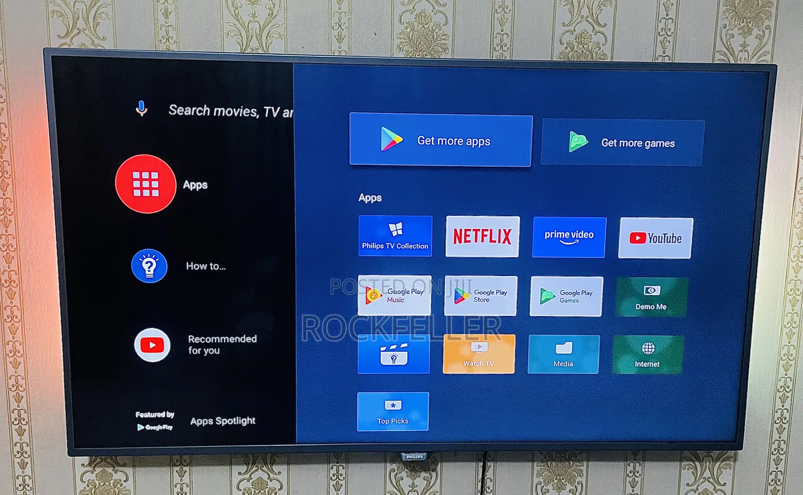 UK Used Philips Android Uhd HDR Smart Digital Satellite 49 Inches
