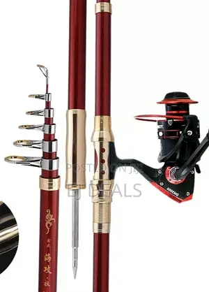 Metal Sea Fishing Rod Full Kit 12Ft Professional Level