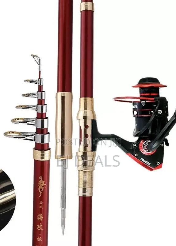 Metal Sea Fishing Rod Full Kit 12Ft Professional Level