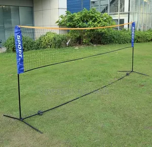 Foldable Volleyball or Long Tennis Net and Stand