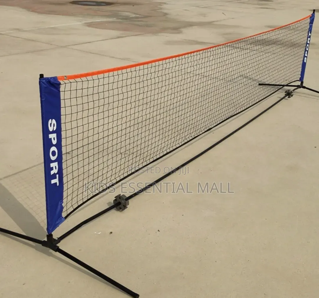 Foldable Volleyball or Long Tennis Net and Stand