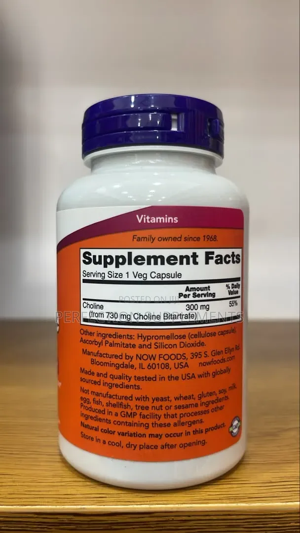 Choline 300 Mg Veg Capsules Nervous System Health*
