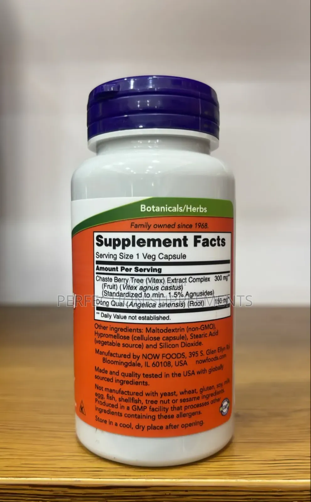 Chaste Berry Vitex Extract 300 Mg Veg Capsules Women's Health*