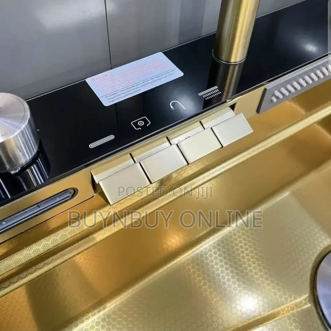 Gold 304 Stainless Steel Honeycomb Multifunctional Luxury Kitchen Sink
