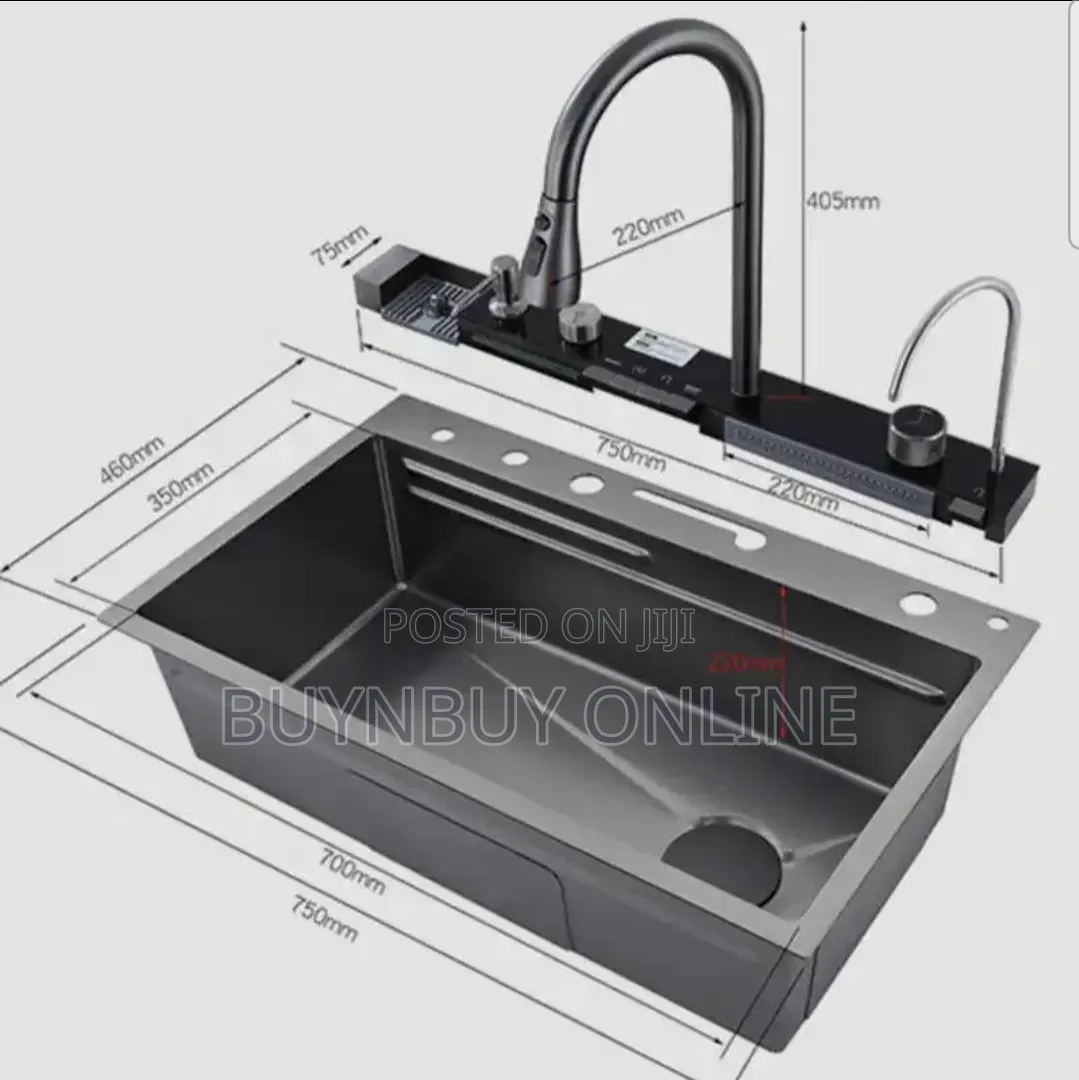 Gold 304 Stainless Steel Honeycomb Multifunctional Luxury Kitchen Sink