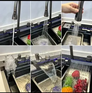 Black 304 Stainless Steel Honeycomb Multifunctional Kinchen Sink