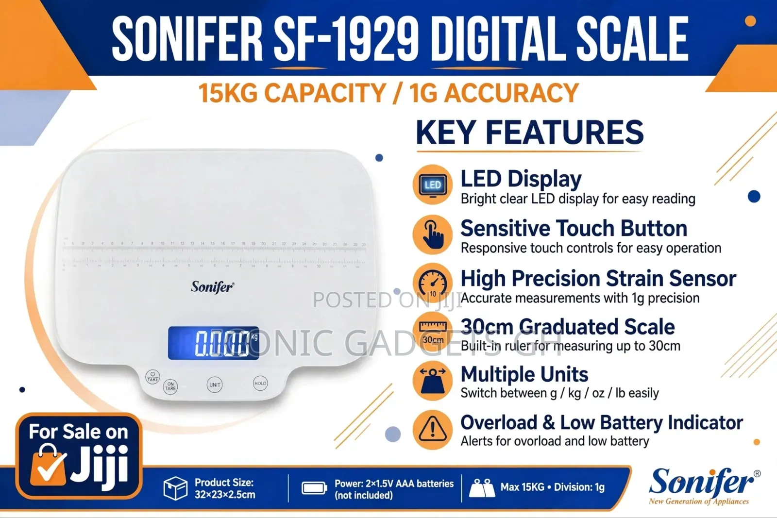 Sonifer Digital Kitchen Scale