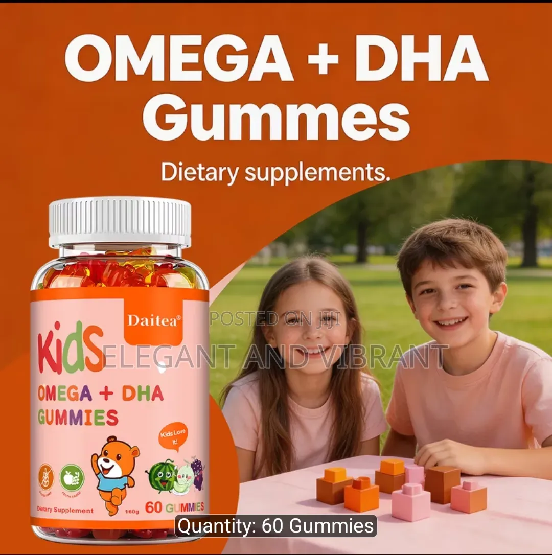 Omega 3+DHA for Suppliment Gummies With Calcium Vitamin D3 for Kids