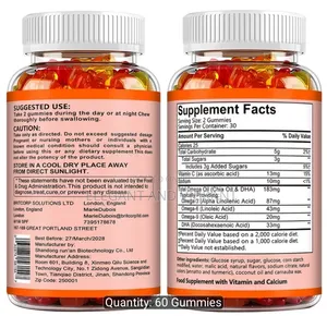Omega 3+DHA for Suppliment Gummies With Calcium Vitamin D3 for Kids