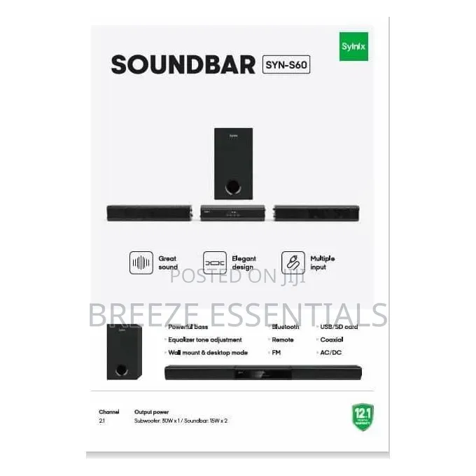 Syinix S60 Soundbar