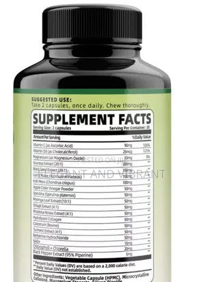 Soursoup Capsules, 24 in 1 With Vitamin C,D3,Moringa,Black Seed Etc,