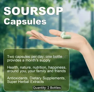 Soursoup Capsules, 24 in 1 With Vitamin C,D3,Moringa,Black Seed Etc,