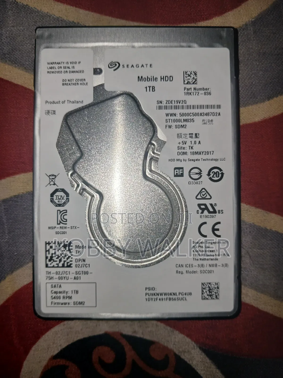 Seagate 1 Tb HDD