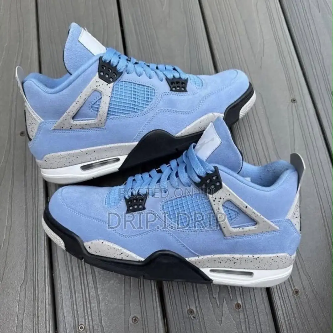 Jordan 4 Rethro “University Blue”.Grade “A”.Comes in Box .All Sizes