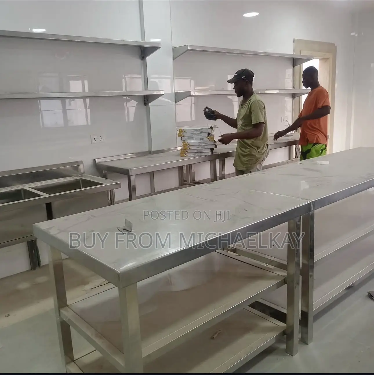 Wall Shelves Fixing and Kitchen Setups With Stainless Dm Me