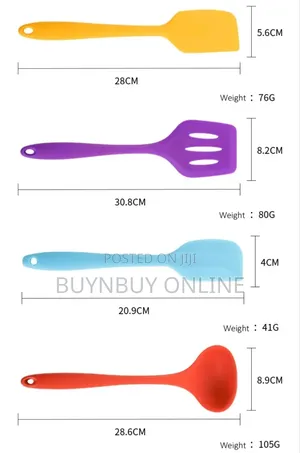 10 Piece Colorful High Heat Silicone Cooking Utensil Set