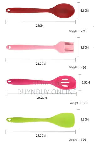 10 Piece Colorful High Heat Silicone Cooking Utensil Set