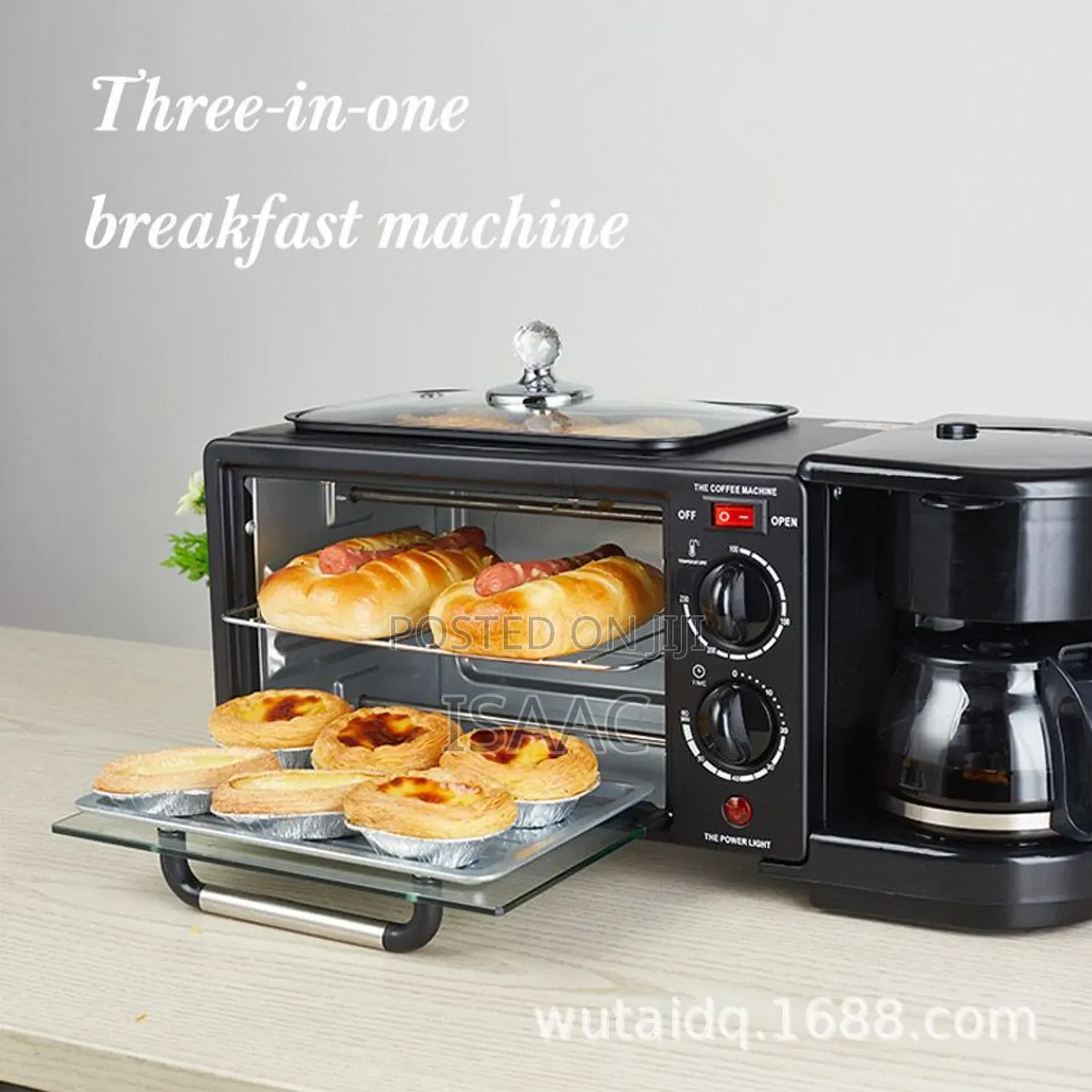 Hoffmans Electronics 3-in-1 Breakfast Maker HM-509 1250W - 533803