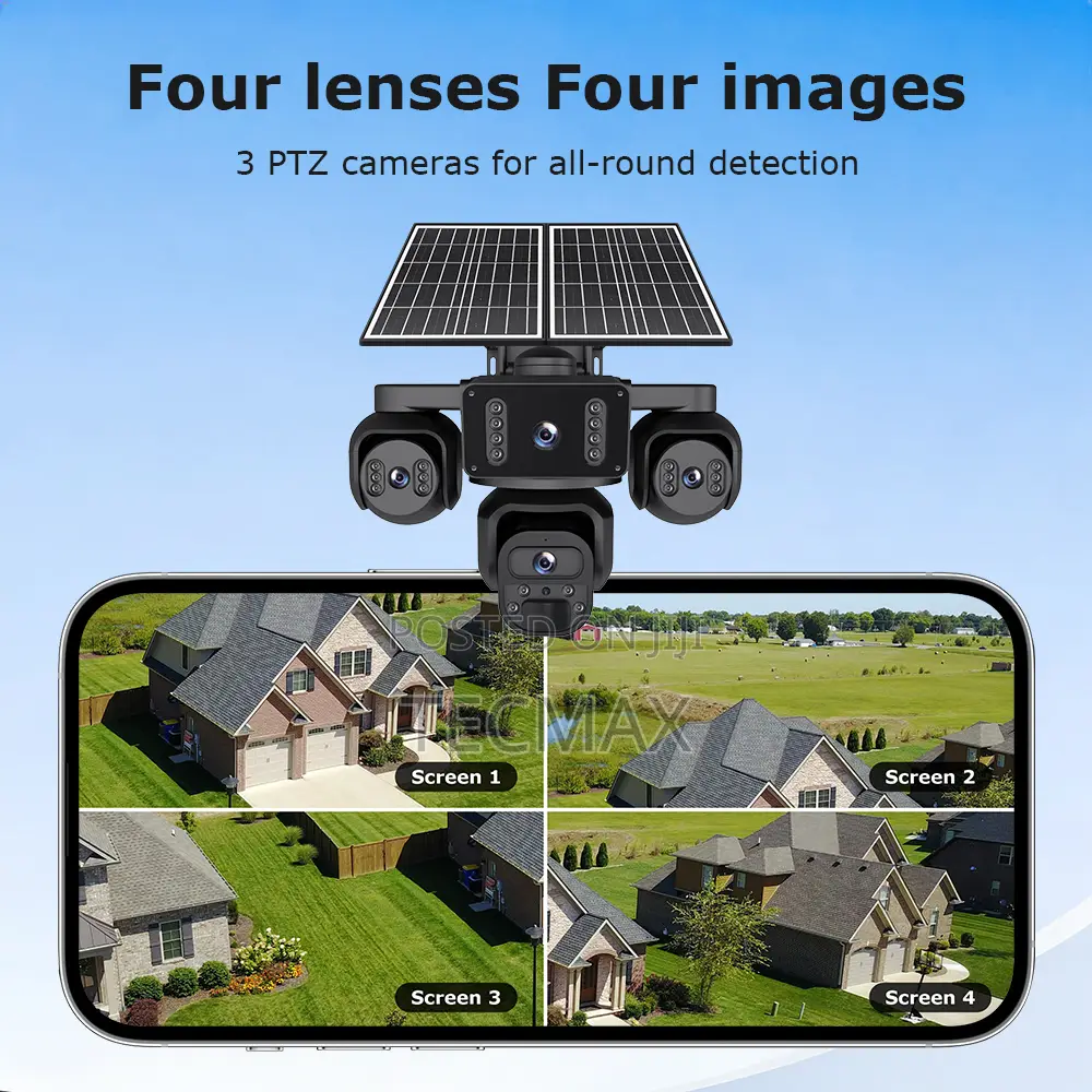 4G 4 Lens Soalar Camera-Okam