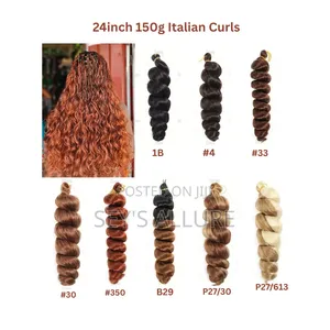 24inches 150grams and 12inches 75grams Italian Curls