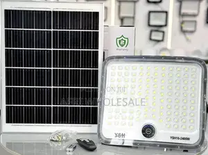 Super Bright 2400W Solar Flood Light Long Lasting Outdoor Lamp Remote