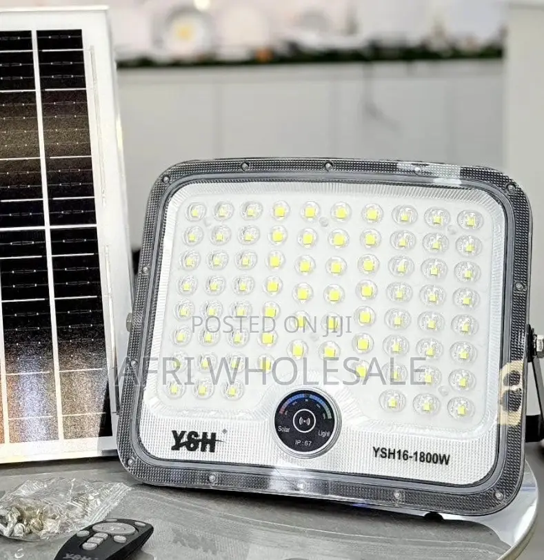 Premium Powerful 1800W Solar Flood Light Long Lasting Outdoor Lamp