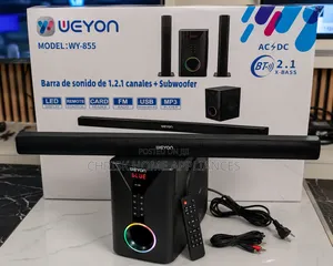 WEYON WY-855 2.1 Channel Bluetooth Sound Bar With Subwoofer