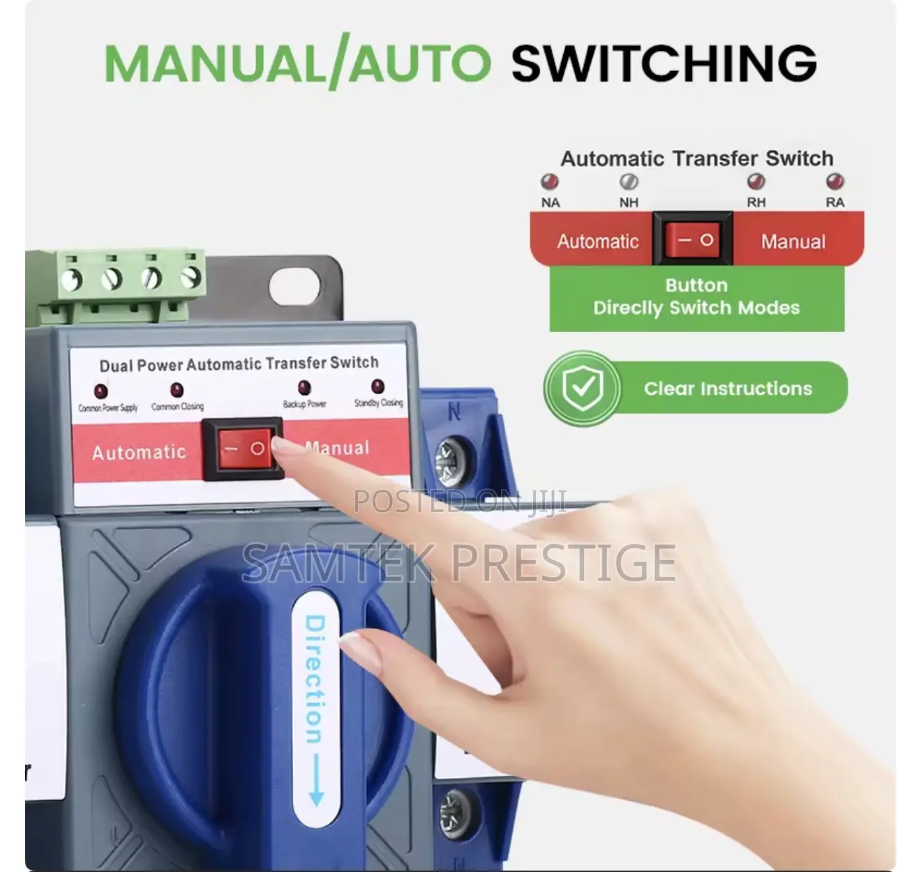 SamTek Three Phase Automatic Transfer Switch Auto Changeover