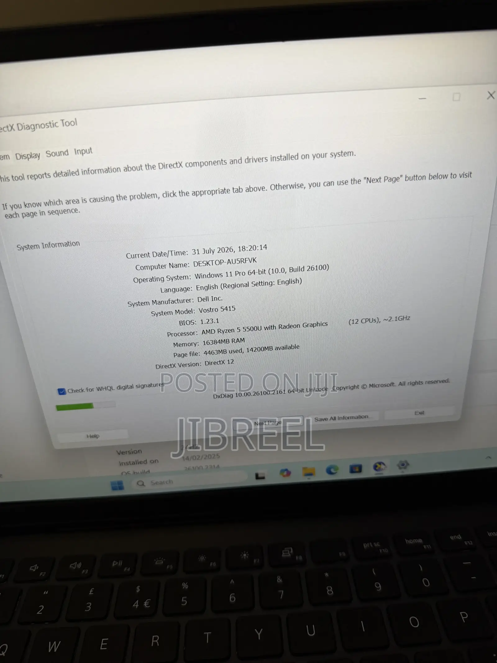 Laptop Dell 16GB AMD Ryzen 5 SSD 256GB