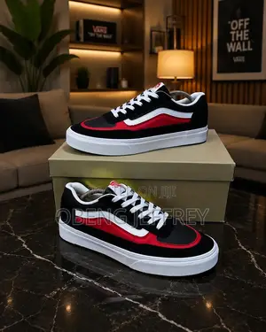 Original Vans Knu Skool Black/Red