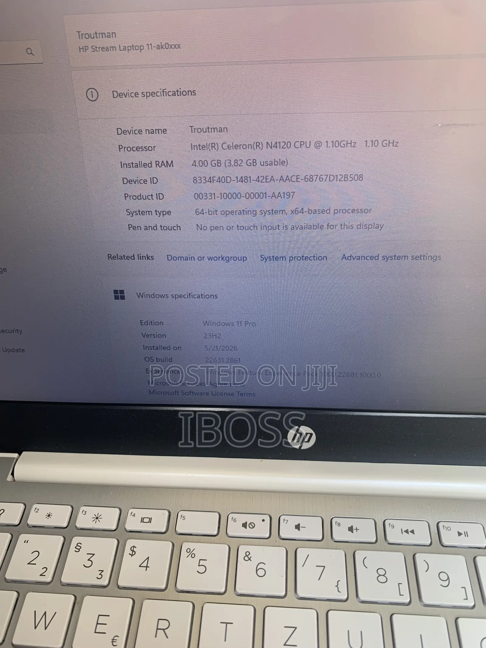 Laptop HP Stream 11 4GB Intel Celeron eMMC 60GB