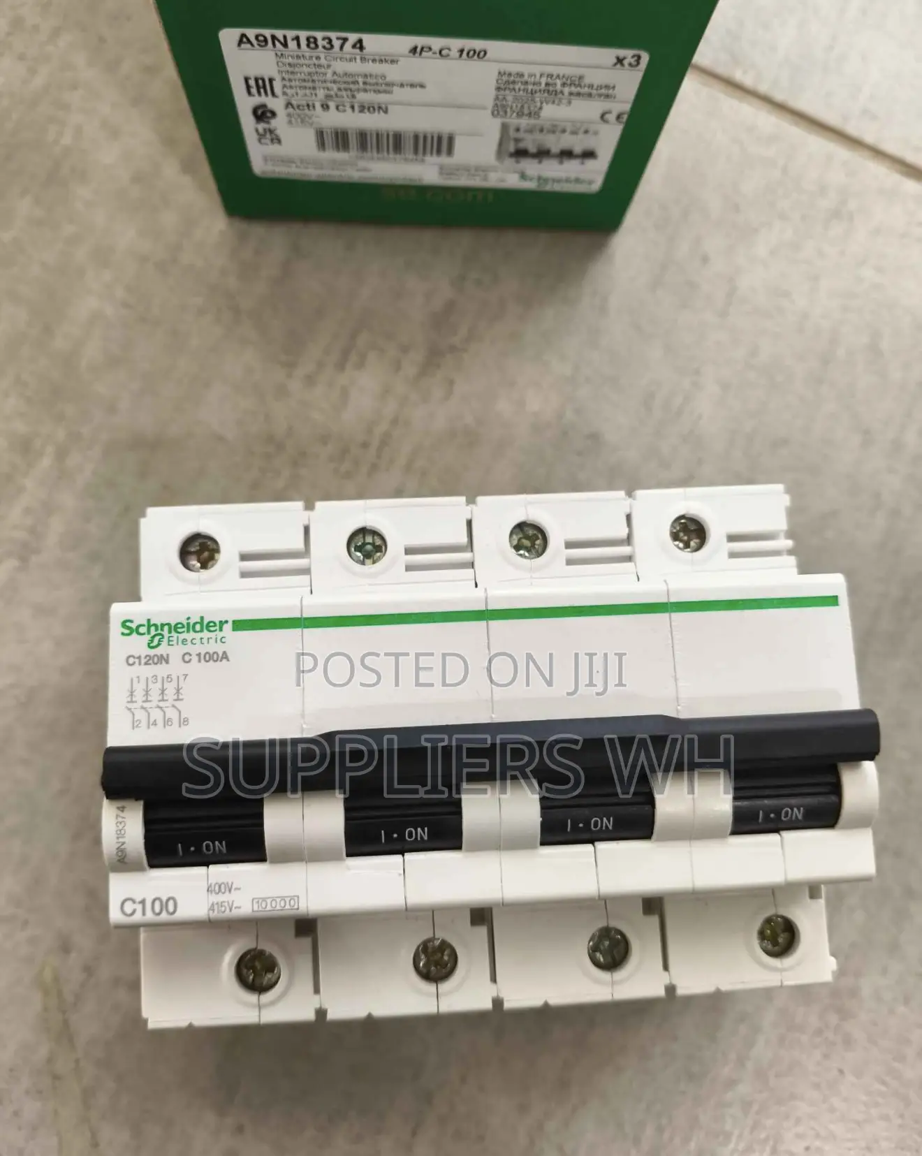 MCB Breaker 100a Pole 4 Circuit Breaker Distribution Board Electrical