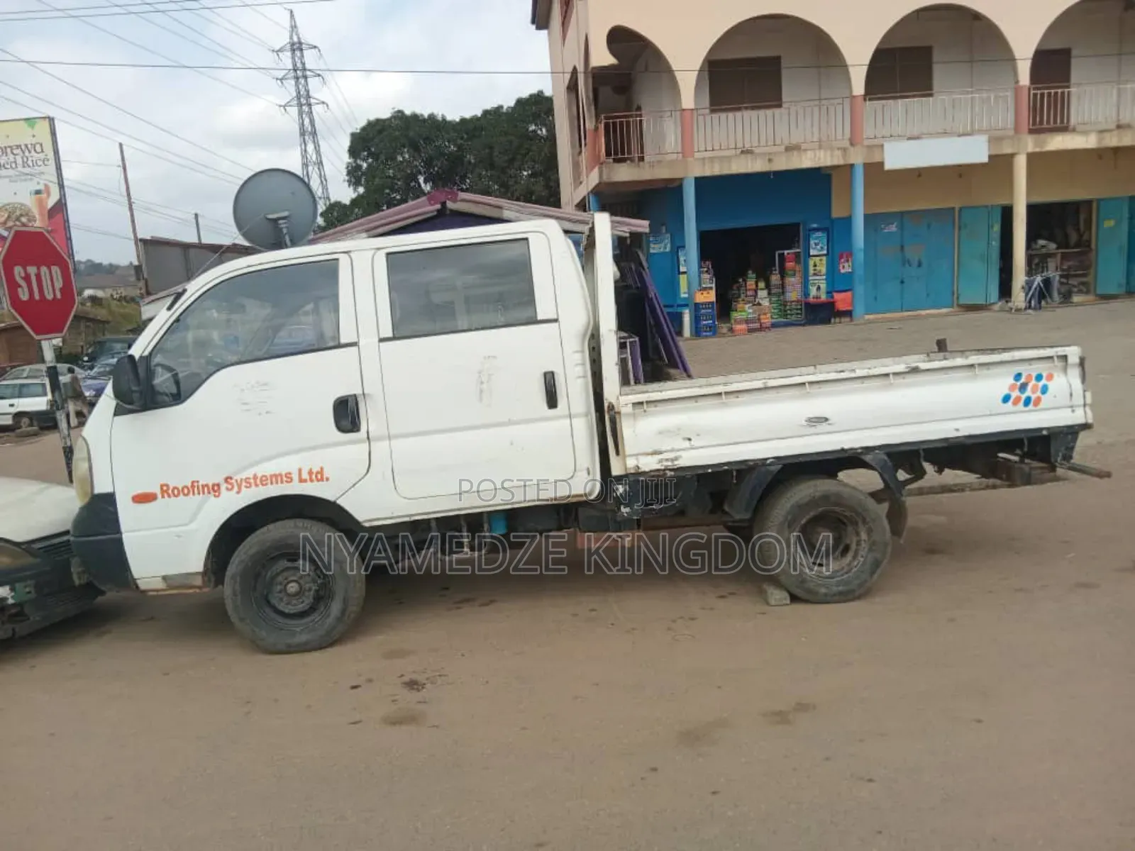 White Kia Bongo 3 Truck