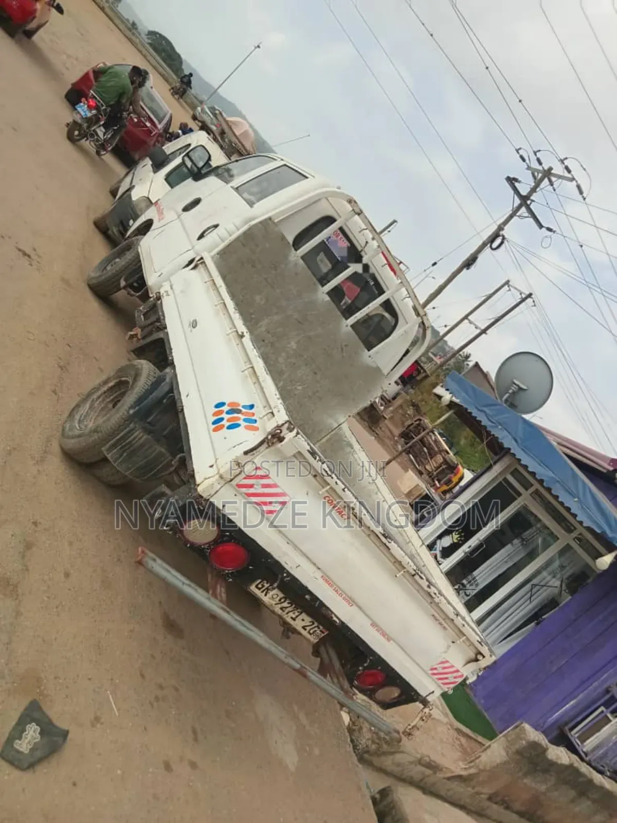 White Kia Bongo 3 Truck