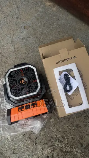 Rechargeable Fan With 20,000mah Power Bank and Light, Remote Control