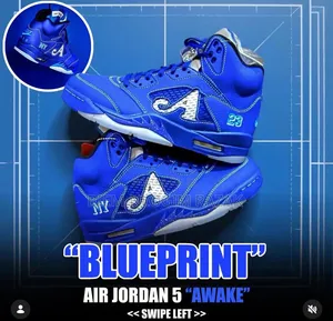Blue Print Air Jordan 5 Available in Stock