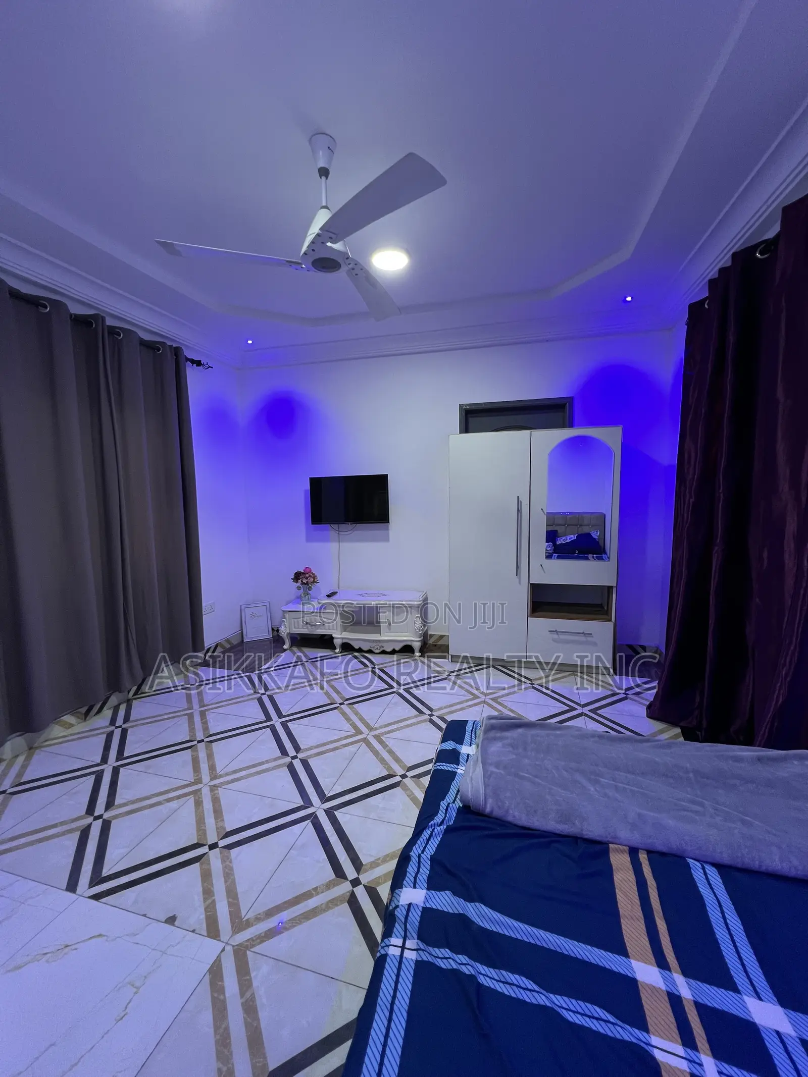 Furnished 1bdrm Apartment in Addogonno, Spintex for rent