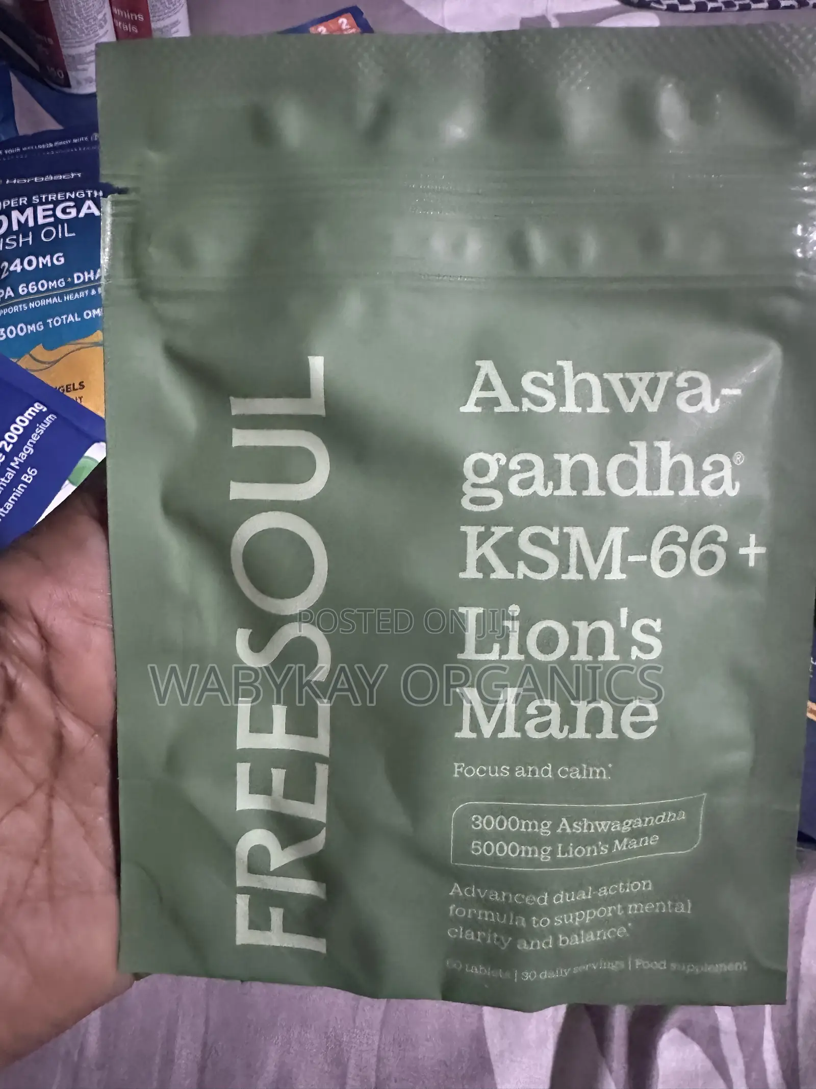 Ashwaganda KSM 66( 3000) Lion Mane 5000