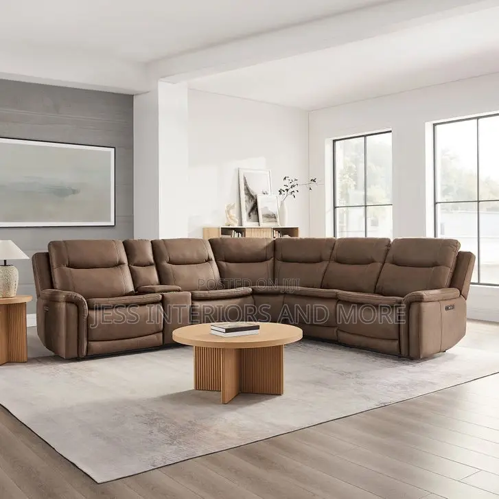 Recliner Sofa (Power Reclining Sectional With Power Headrests)