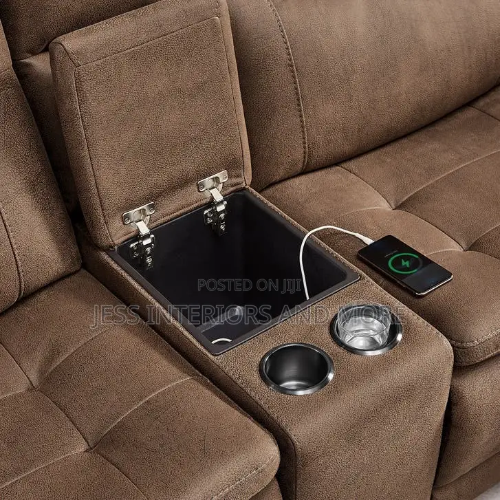 Recliner Sofa (Power Reclining Sectional With Power Headrests)