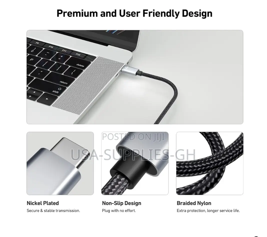 BENFEI USB-C to HDMI Cable ( at 60Hz) 6 Ft Nylon Braided From Usa
