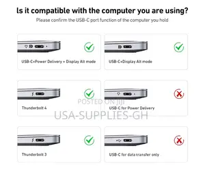BENFEI USB-C to HDMI Cable ( at 60Hz) 6 Ft Nylon Braided From Usa