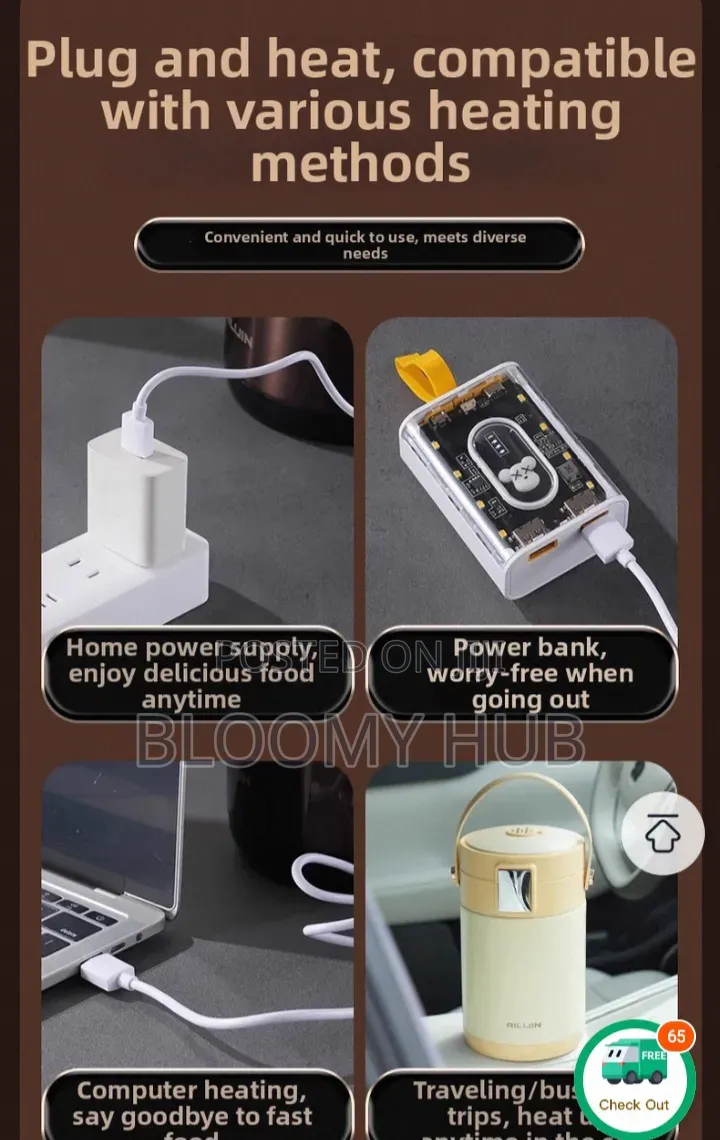 Upgraded AILIJIN Plug in Heating + Heat Preservation Vacuum Flask
