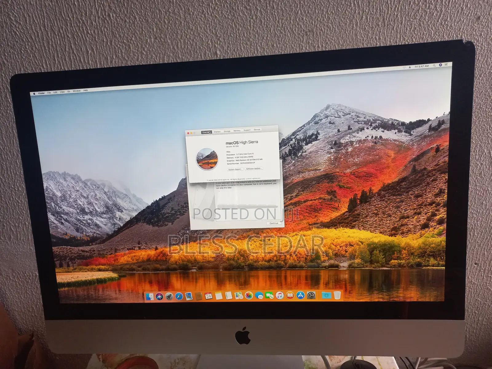 Desktop Computer Apple iMac 16GB Intel Core i7 SSD 1T