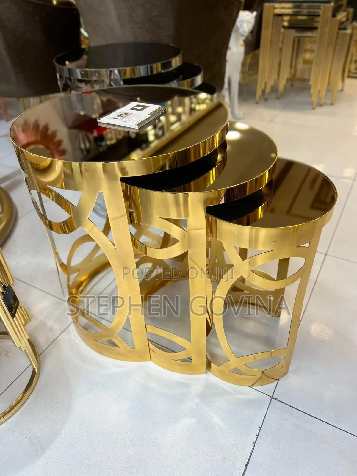 Luxury Gold Coffee Table – Modern Home Décor, From Turkey