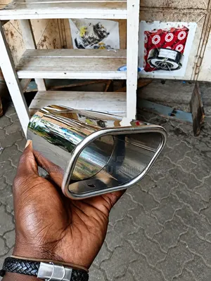 Square Chrome Stainless Steel Exhaust - Universal